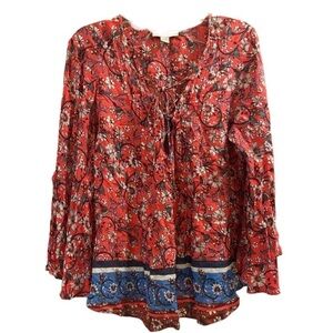 Vintage American Blues Women’s Boho Shirt. Size Large.